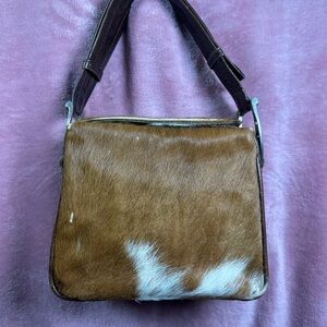 Colombian Vintage Hand-Made Leather HorseHair Handbag